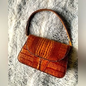 Vintage 1960’s real alligator handbag